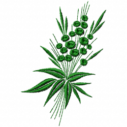 Flowers And Tree Embroidery Design 5
